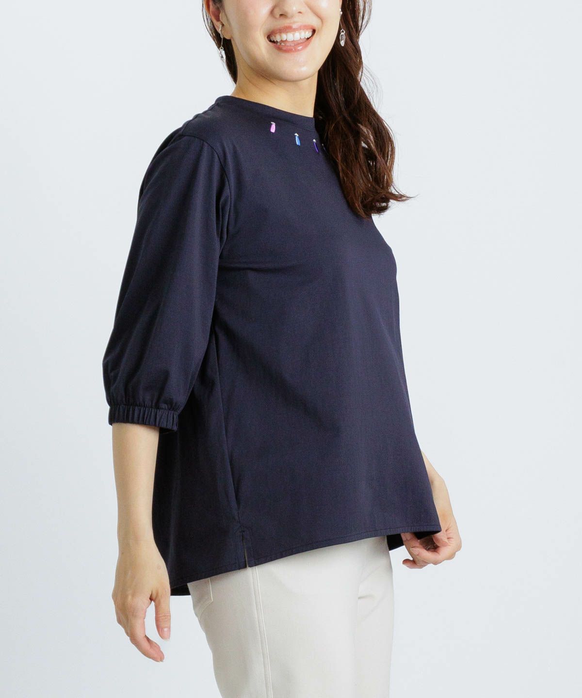 モデル着用画像(ネイビー)