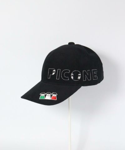 ミュールバウアー コーデュロイ ブラック M刺繍 キャップ MUHLBAUER / ミュールバウアー 】 CORDUROY CAP（キャップ
