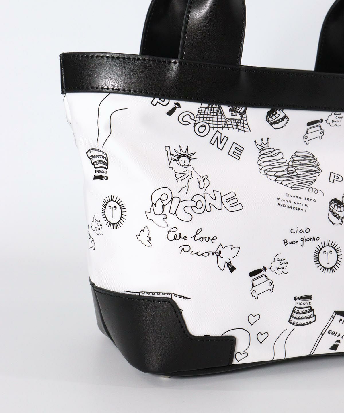 柄アップ部分（ホワイト）