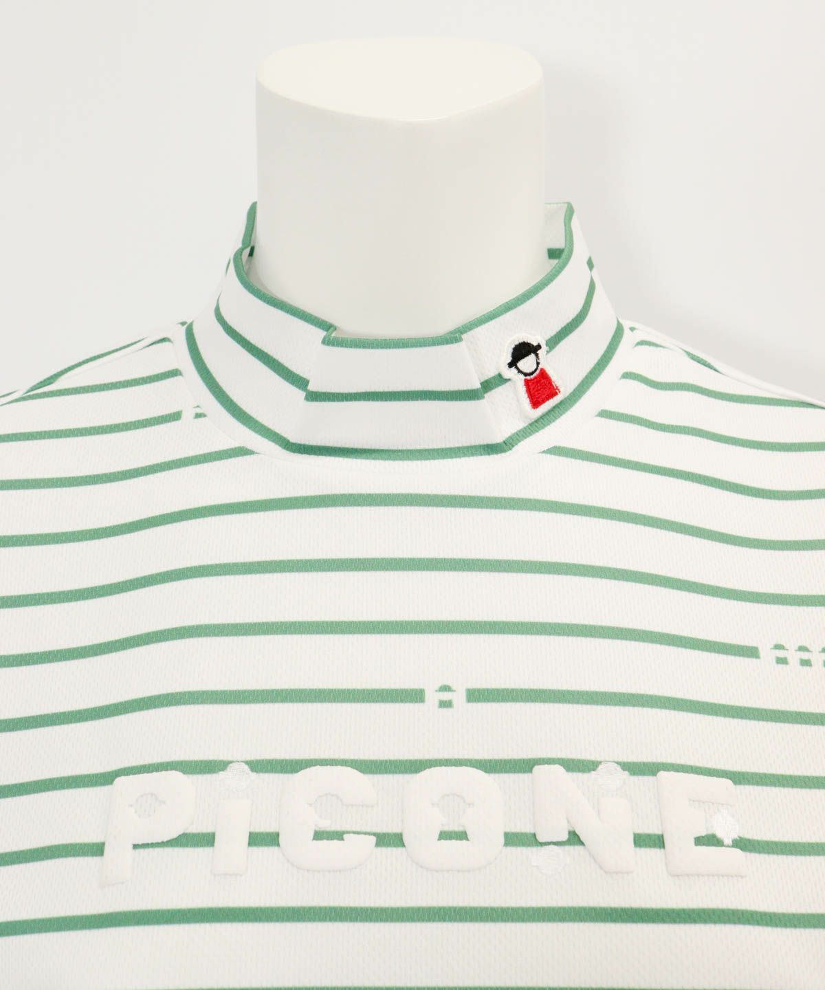 襟元部分（グリーン）