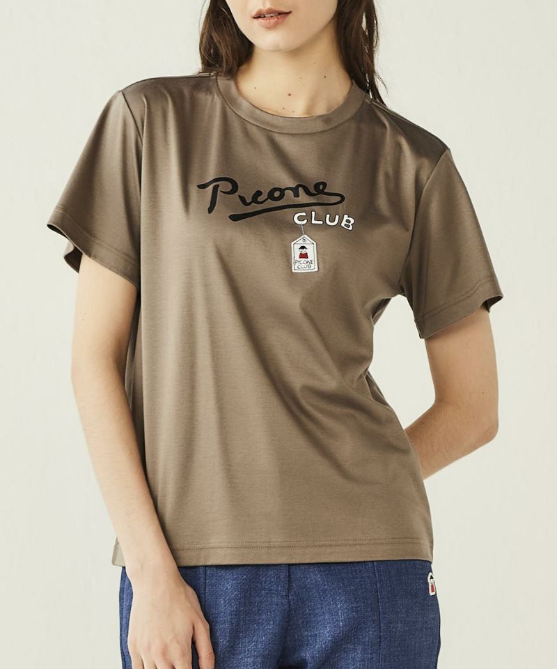 ピッコーネ　ゴルフウェア　Tシャツ　42 レディース　黒 タックスリーブTシャツ|スタジオピッコーネ - ゴルフウェアや