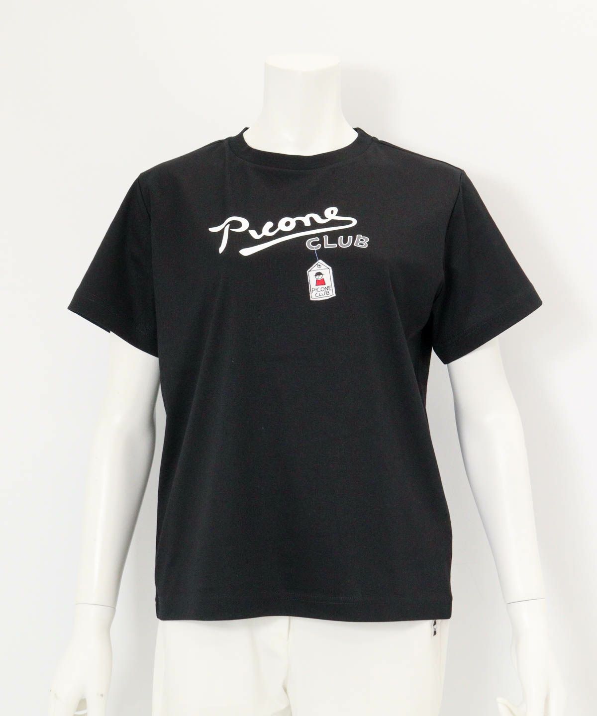 コットン100％UV冷感プリントTシャツ（ブラック）