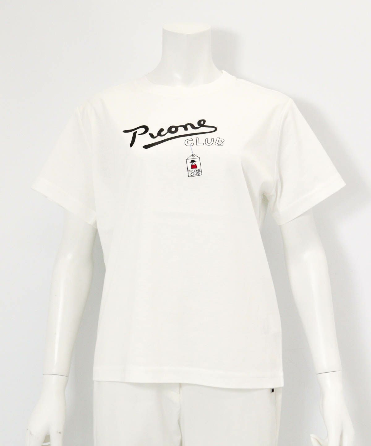 コットン100％UV冷感プリントTシャツ（ホワイト）