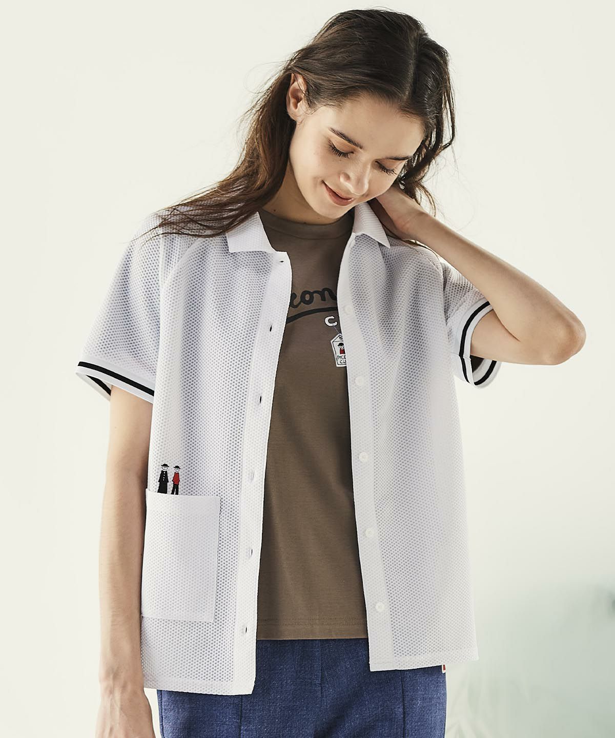 モデル着用画像（ブラウン）