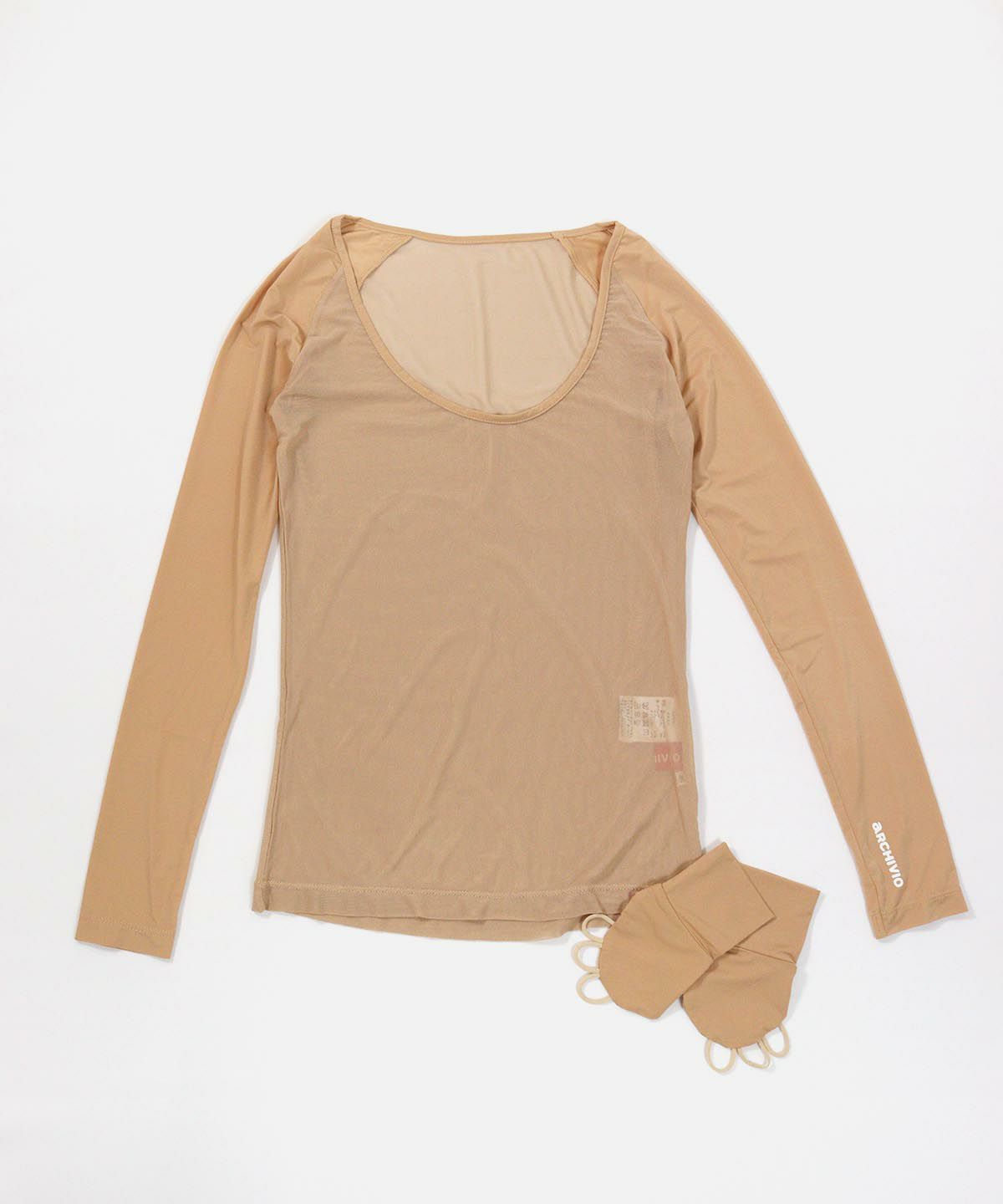 UV冷感メッシュ切替インナー（ベージュ）