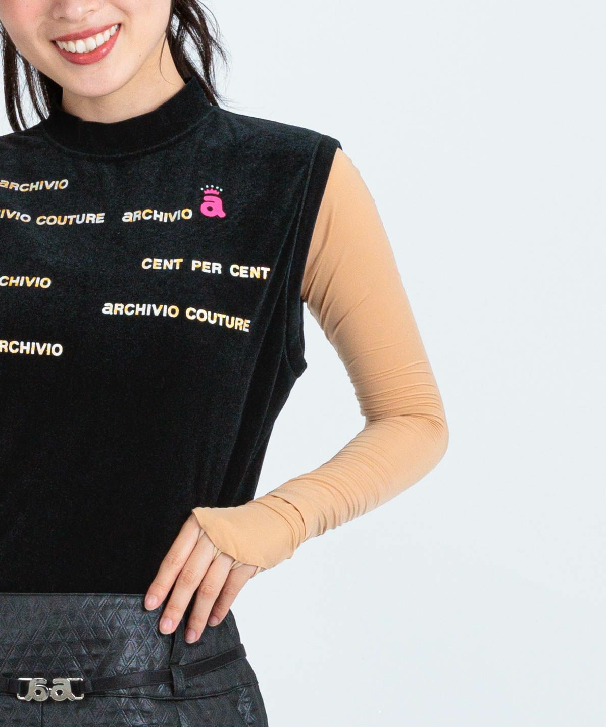 モデル着用画像（ベージュ）