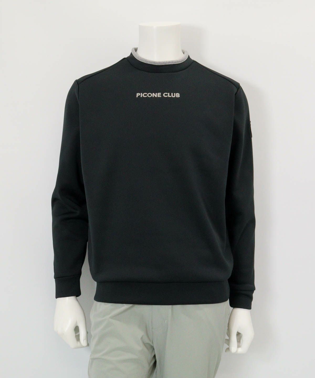 【メンズ】裏起毛ジャージープルオーバー（ブラック）