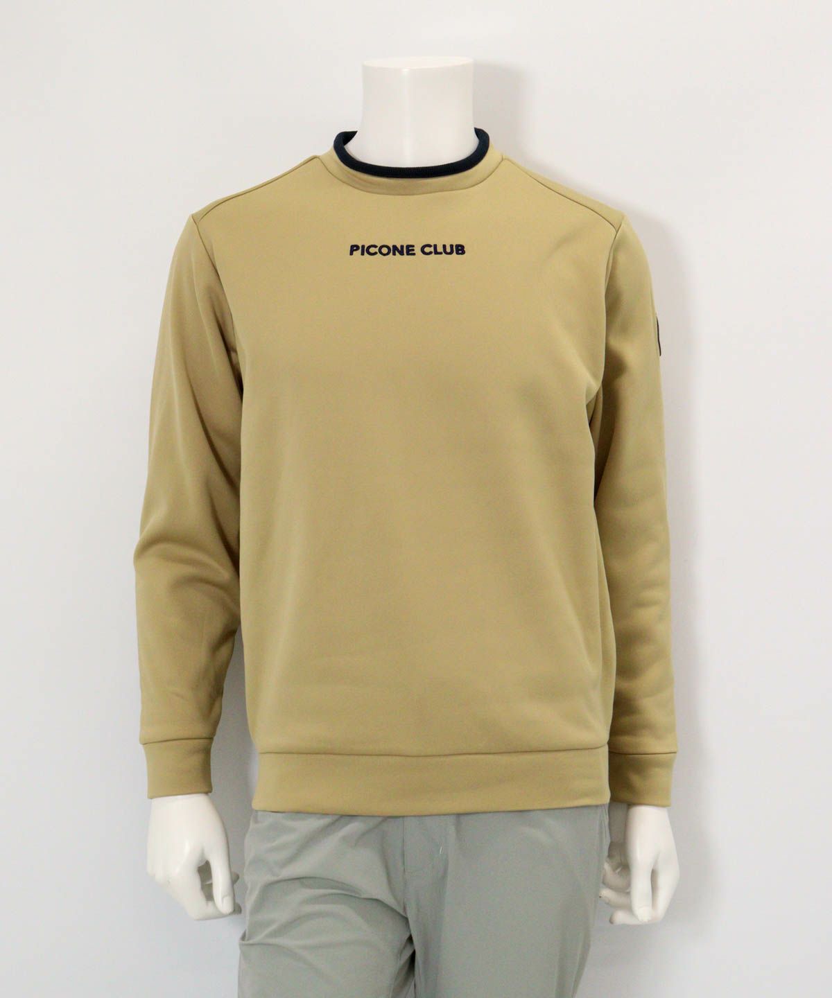 【メンズ】裏起毛ジャージープルオーバー（ベージュ）