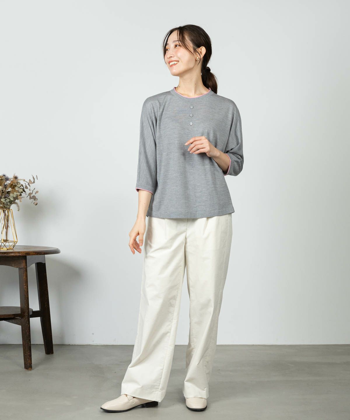 モデル着用画像(ライトグレー)