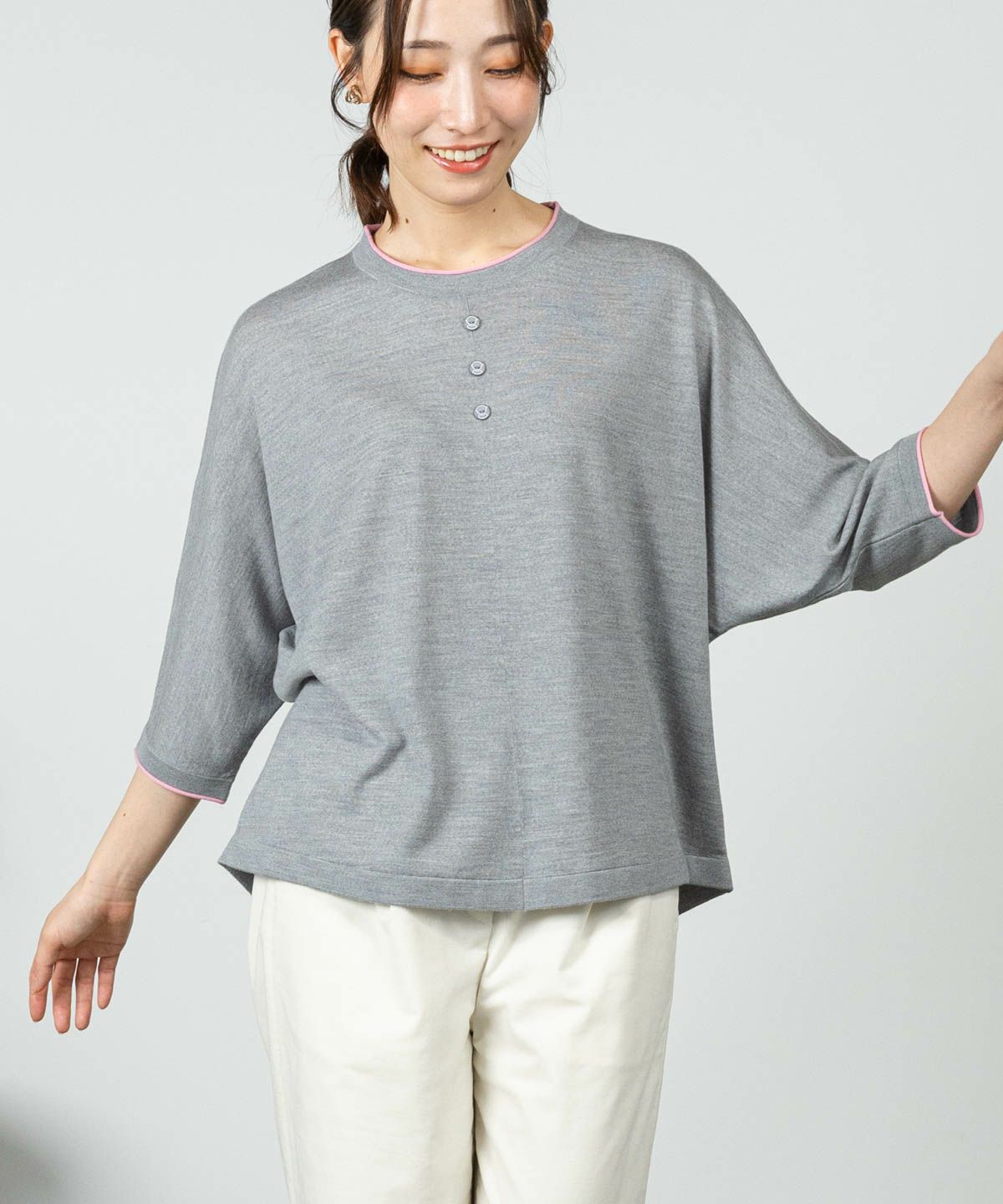 モデル着用画像(ライトグレー)