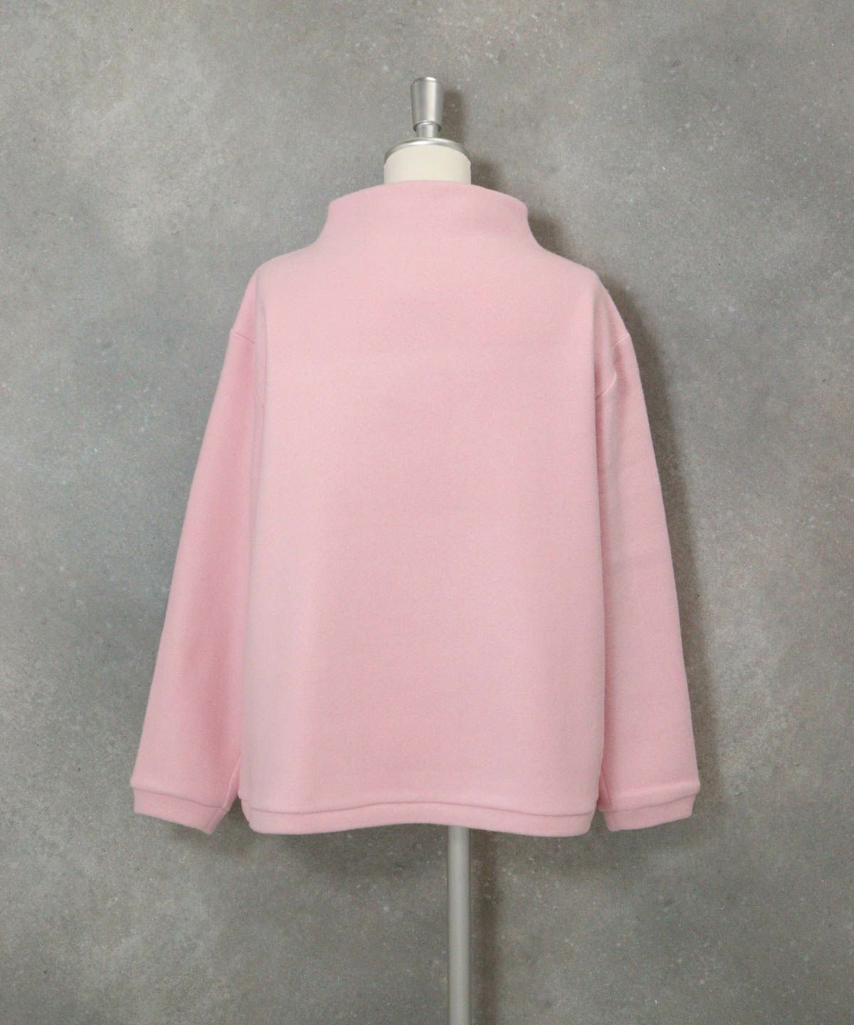 【WEB限定商品】シルク100％フリースプルオーバー(ピンク)後ろ