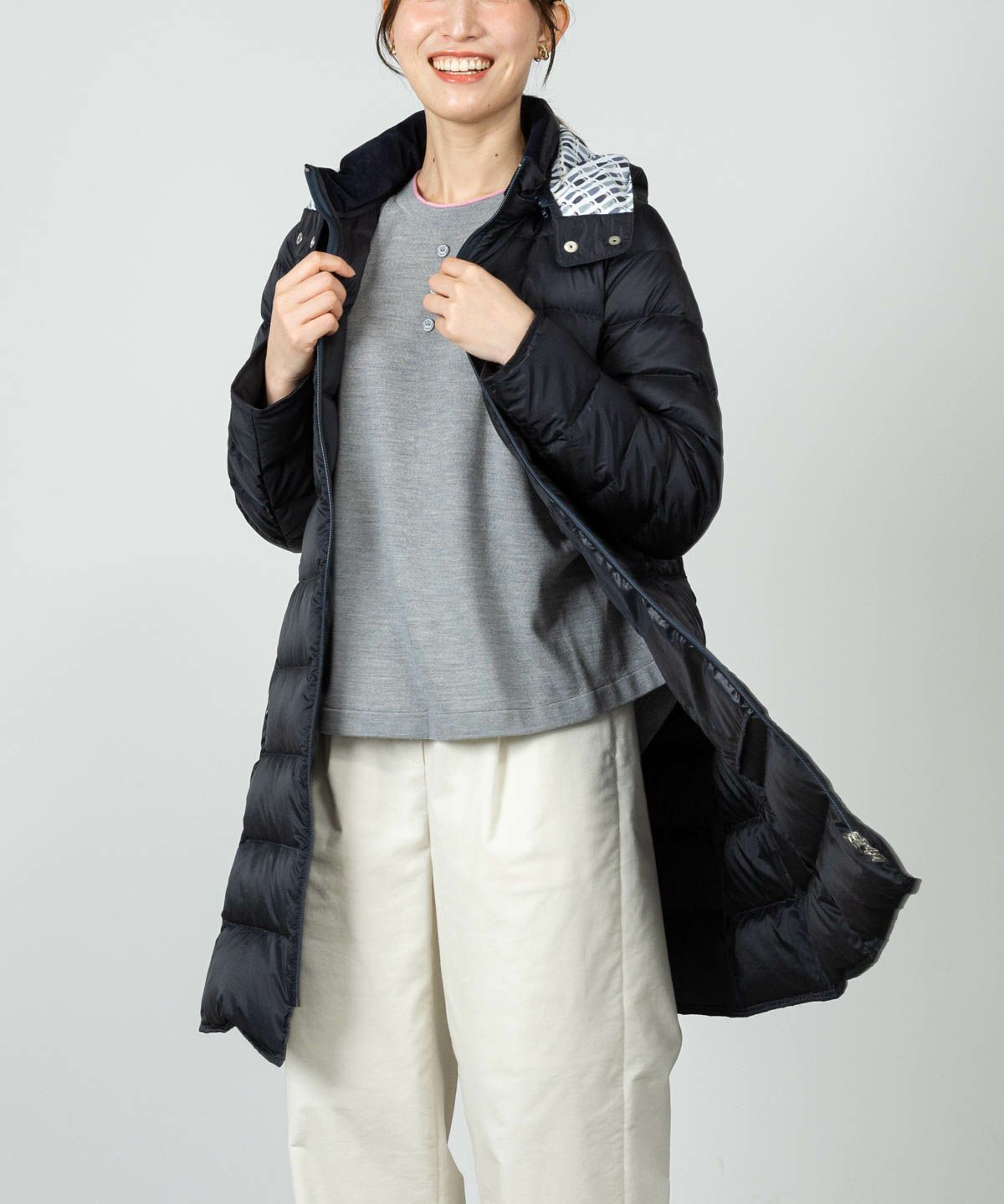 モデル着用画像(ネイビー)