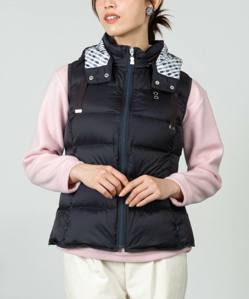 オンラインストア・店舗限定商品】フード付撥水ダウンベスト|スタジオ