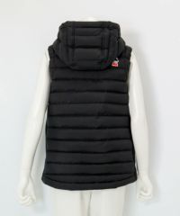 【オンラインストア・店舗限定商品】サイド切替ダウンベスト後（ブラック）