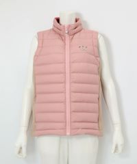 【オンラインストア・店舗限定商品】サイド切替ダウンベスト（ピンク）