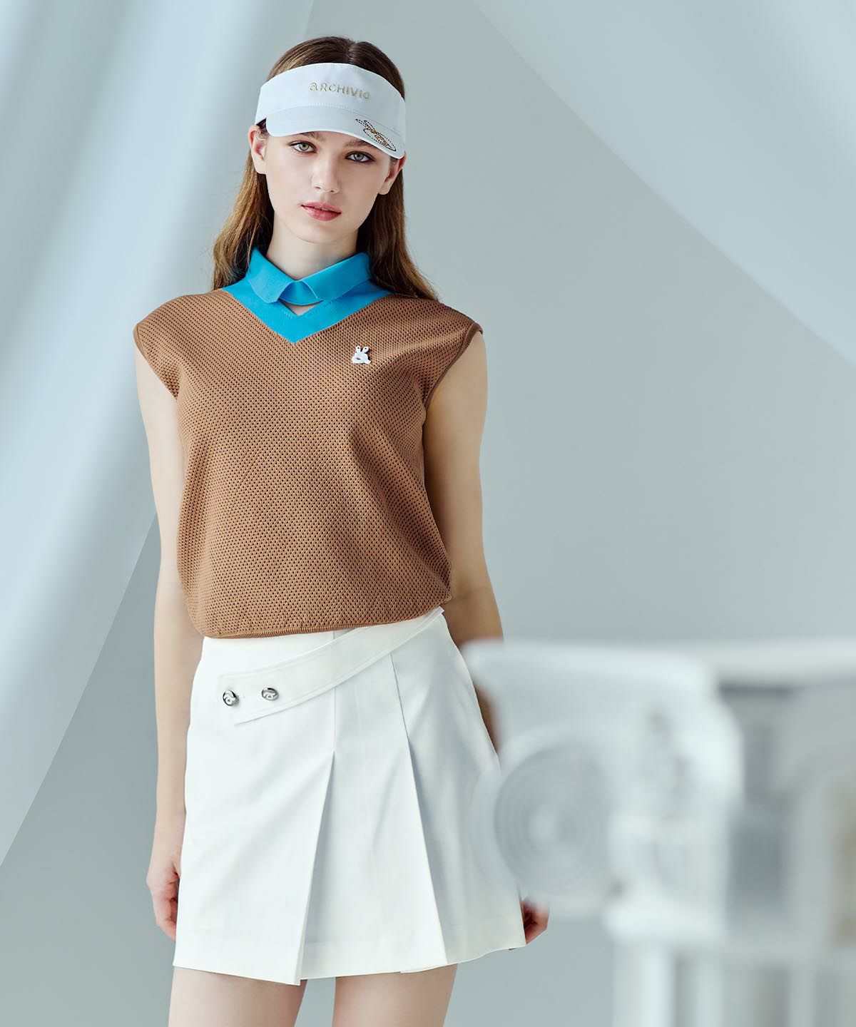 UV撥水フロントベルトスカート|アルチビオ - ゴルフウェアや婦人服通販