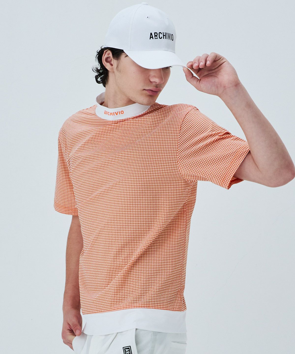 モデル着用画像(ホワイト×ブラック)