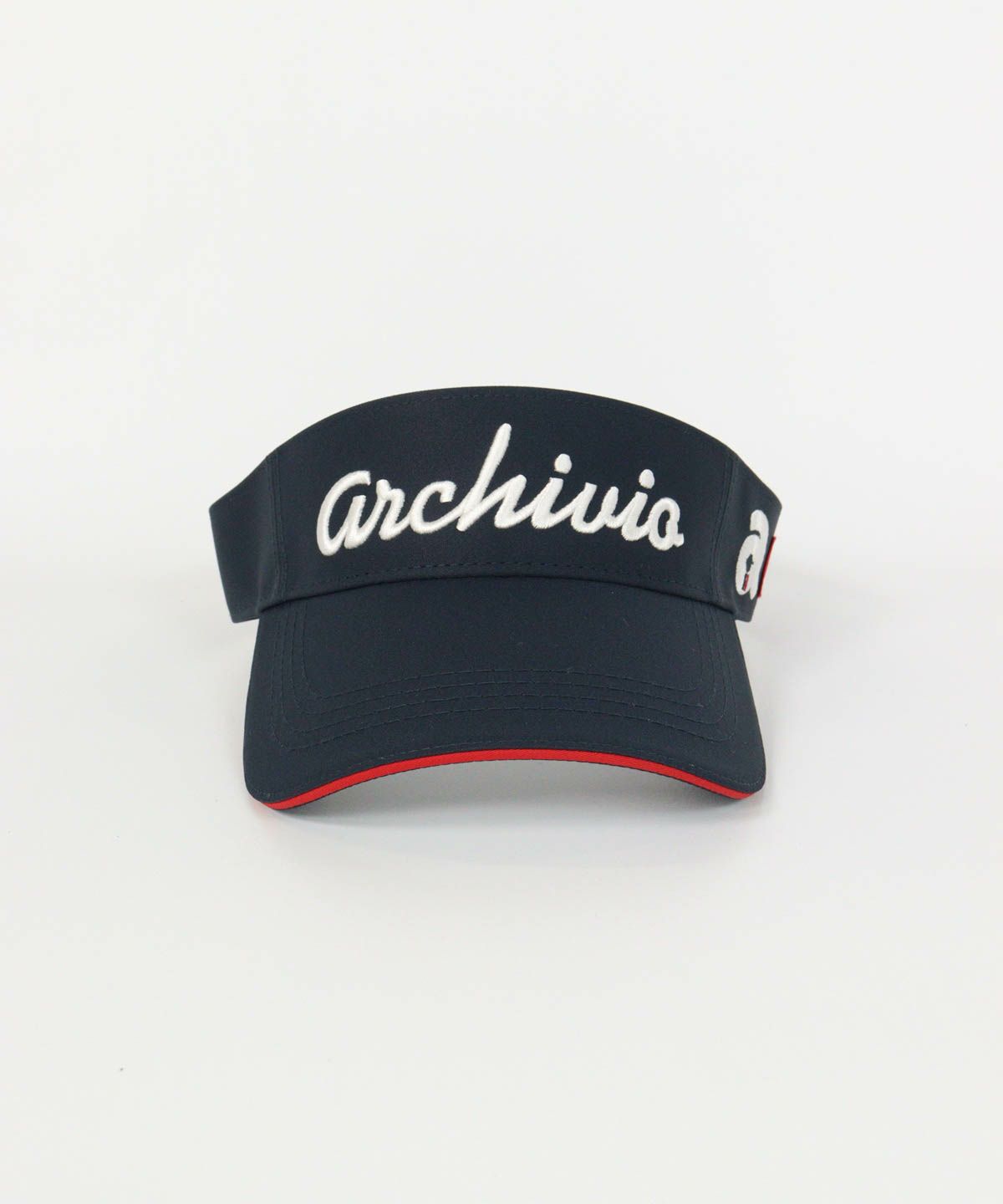 ロゴ刺繍サンバイザー（ネイビー）