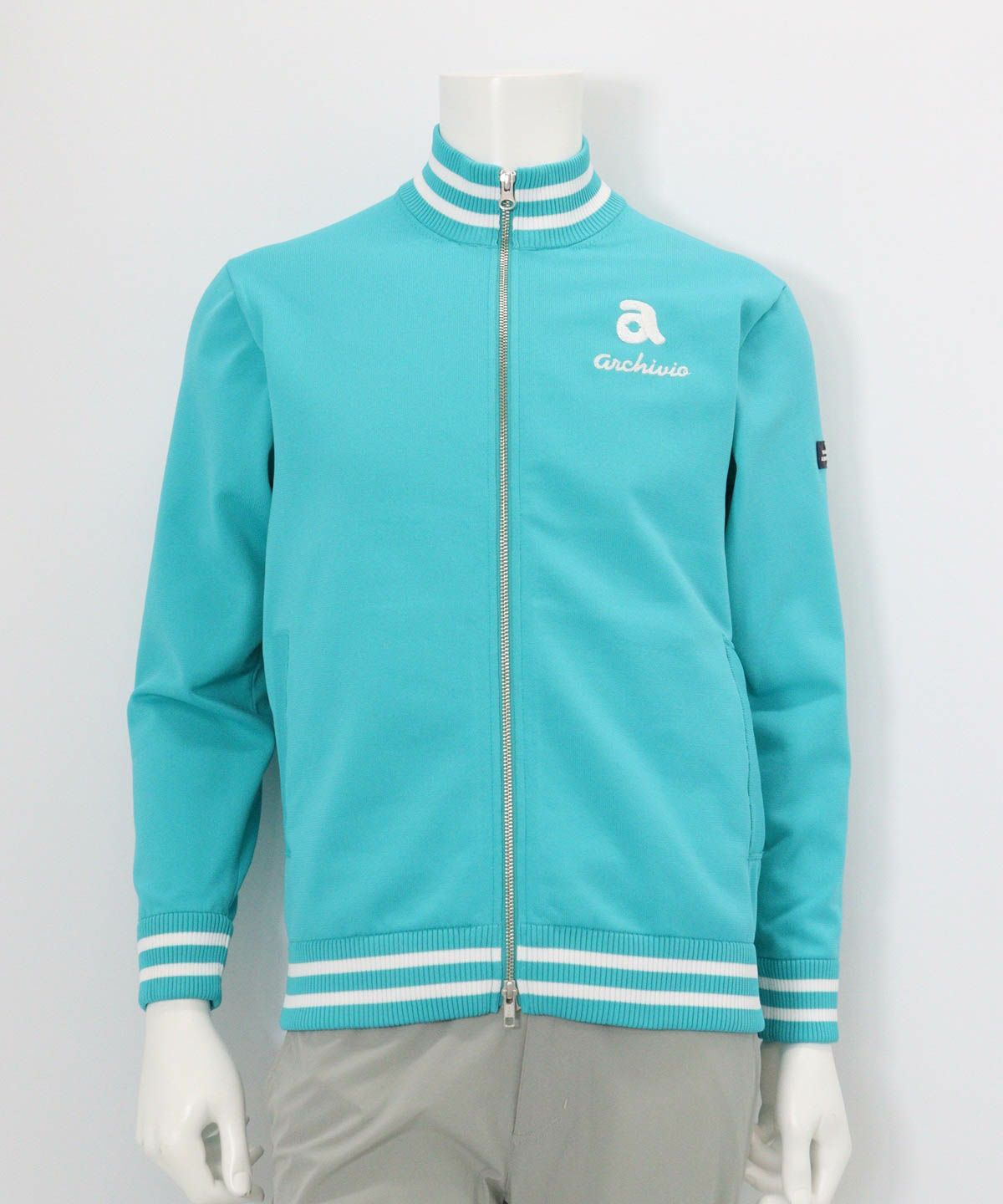 メンズ】バック刺繍ニットブルゾン|アルチビオ - ゴルフウェアや婦人服通販