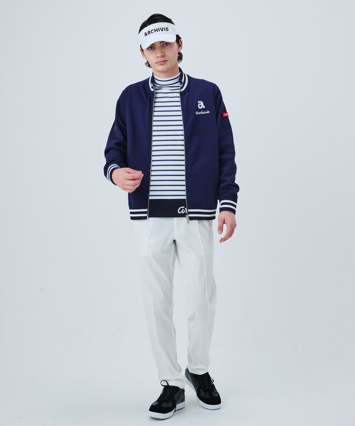 モデル着用画像(ネイビー)