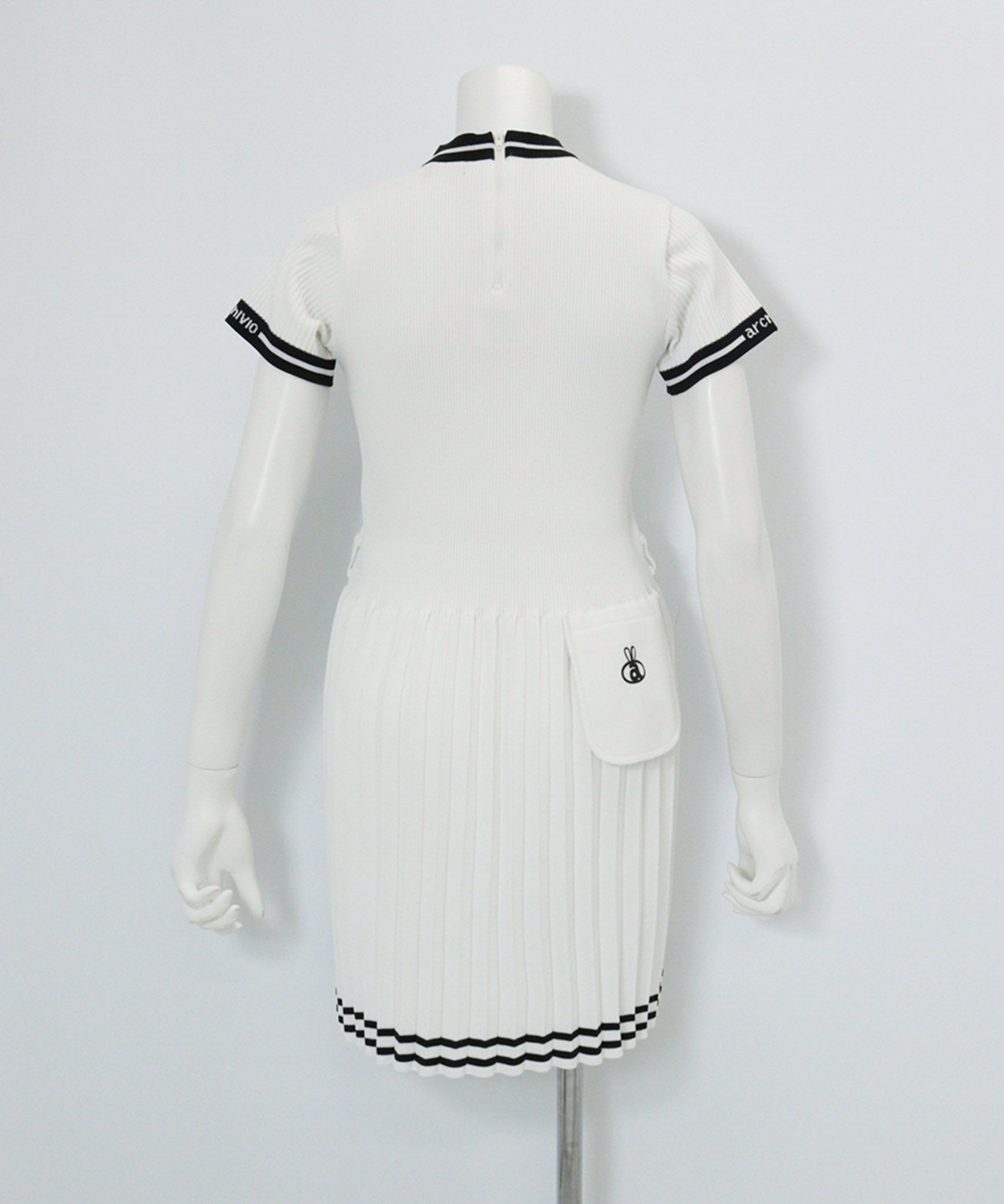 リブプリーツ切替ワンピース|アルチビオ - ゴルフウェアや婦人服通販