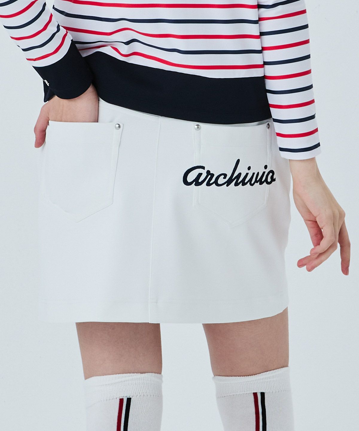 UV速乾ストレッチポンチスカート|アルチビオ - ゴルフウェアや婦人服通販