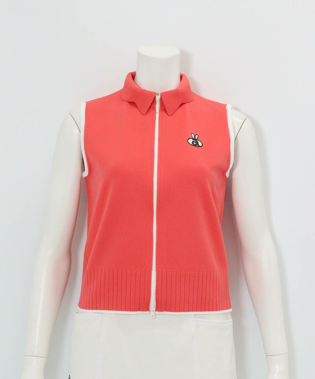 襟付きニットジップベスト|アルチビオ - ゴルフウェアや婦人服通販