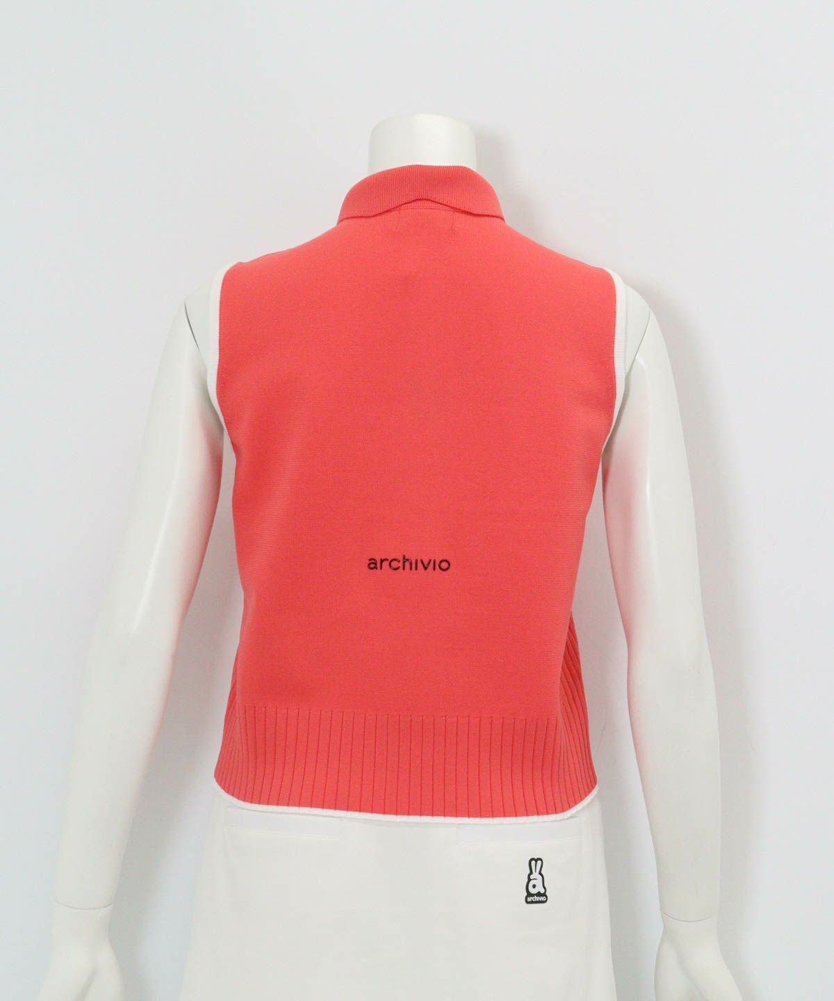 襟付きニットジップベスト|アルチビオ - ゴルフウェアや婦人服通販