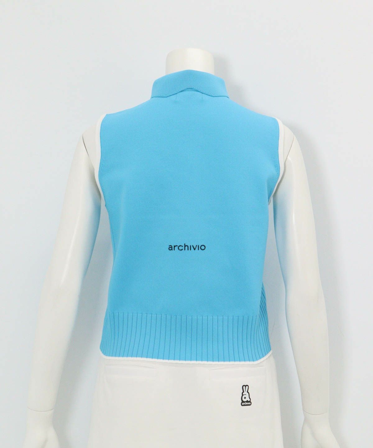 襟付きニットジップベスト|アルチビオ - ゴルフウェアや婦人服通販