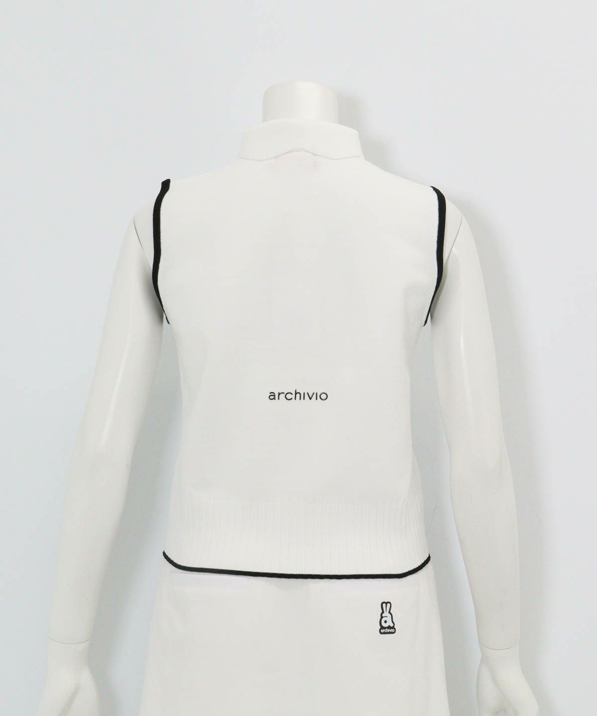 襟付きニットジップベスト|アルチビオ - ゴルフウェアや婦人服通販
