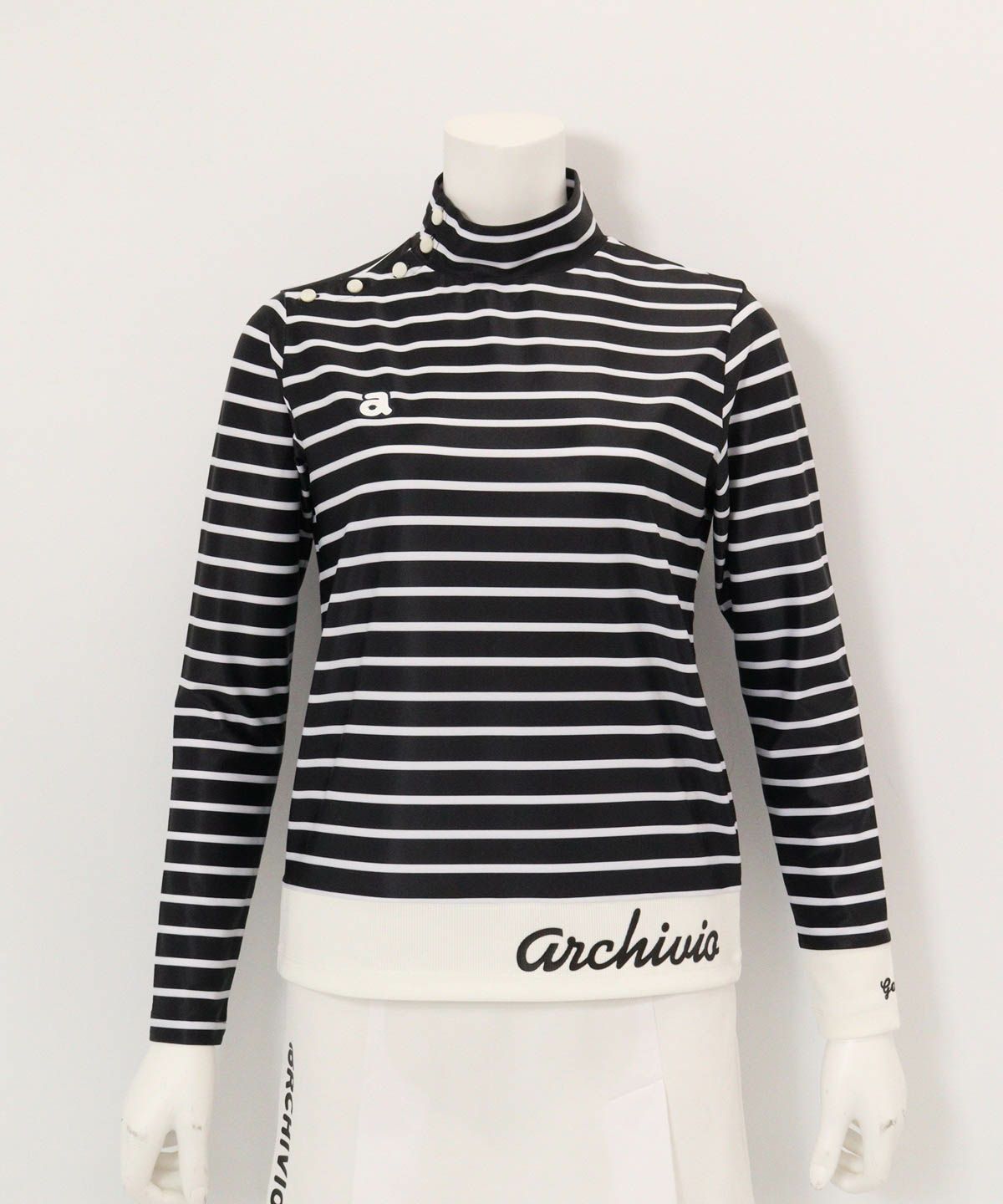 マリン釦ボーダープルオーバー|アルチビオ - ゴルフウェアや婦人服通販