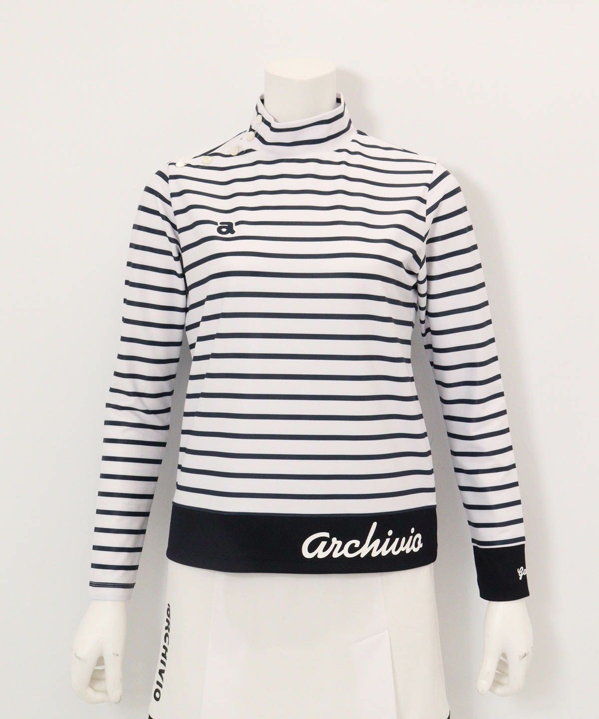 マリン釦ボーダープルオーバー|アルチビオ - ゴルフウェアや婦人服通販