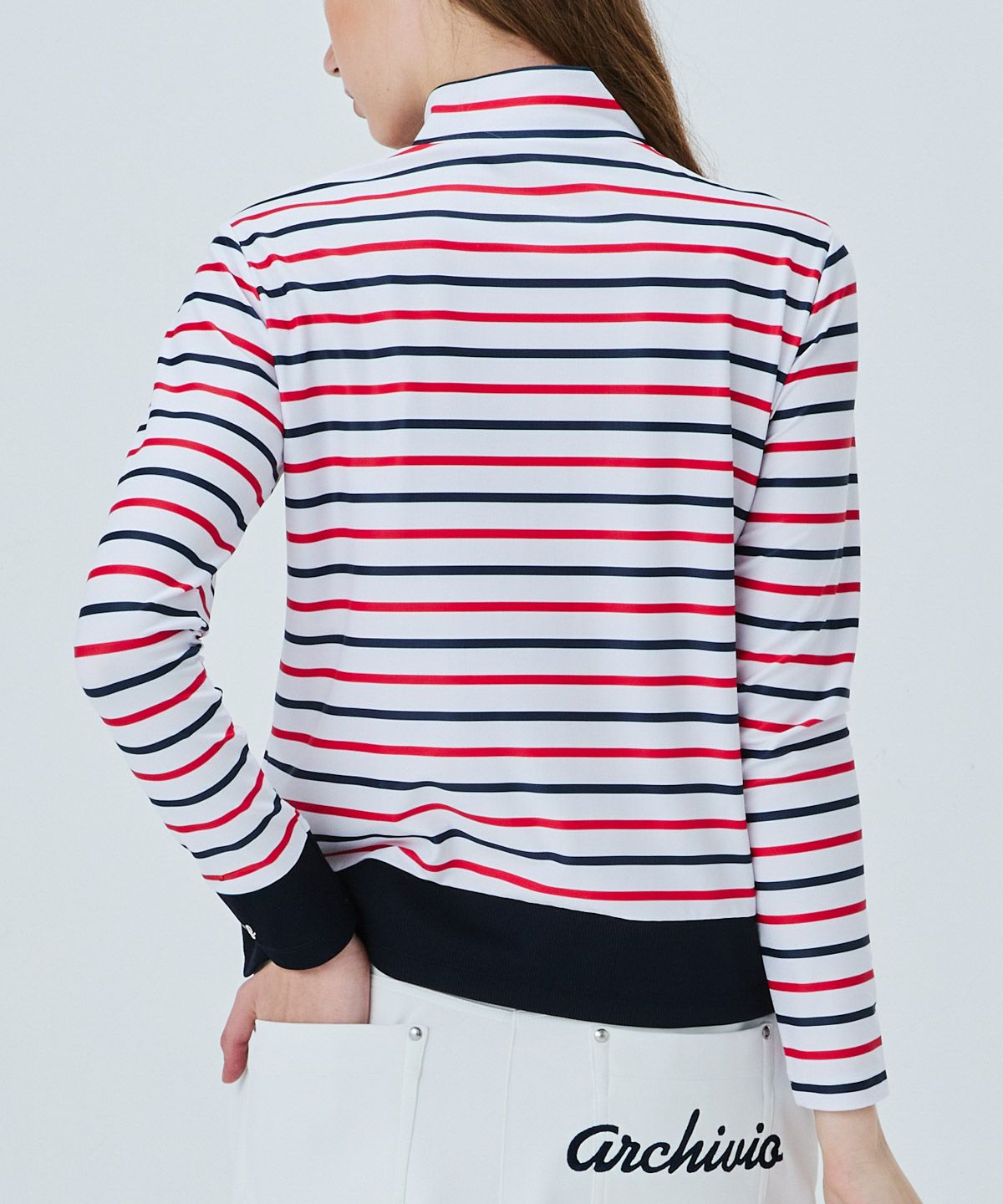 マリン釦ボーダープルオーバー|アルチビオ - ゴルフウェアや婦人服通販