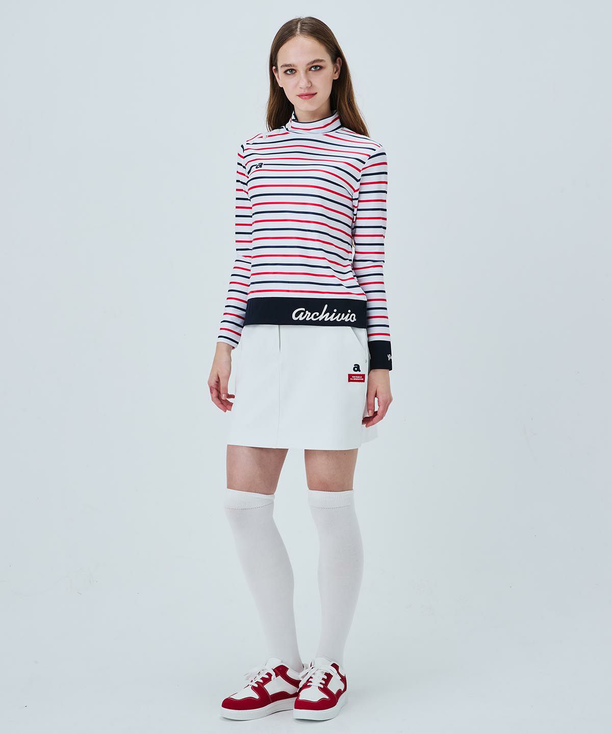 マリン釦ボーダープルオーバー|アルチビオ - ゴルフウェアや婦人服通販