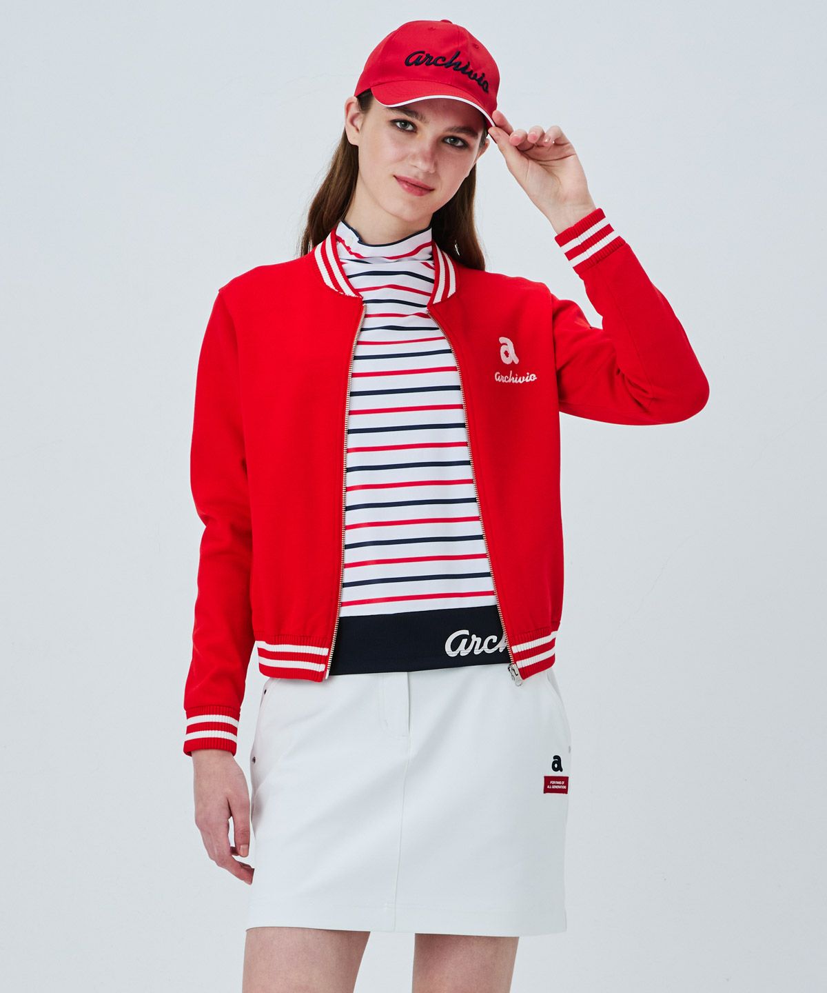 マリン釦ボーダープルオーバー|アルチビオ - ゴルフウェアや婦人服通販