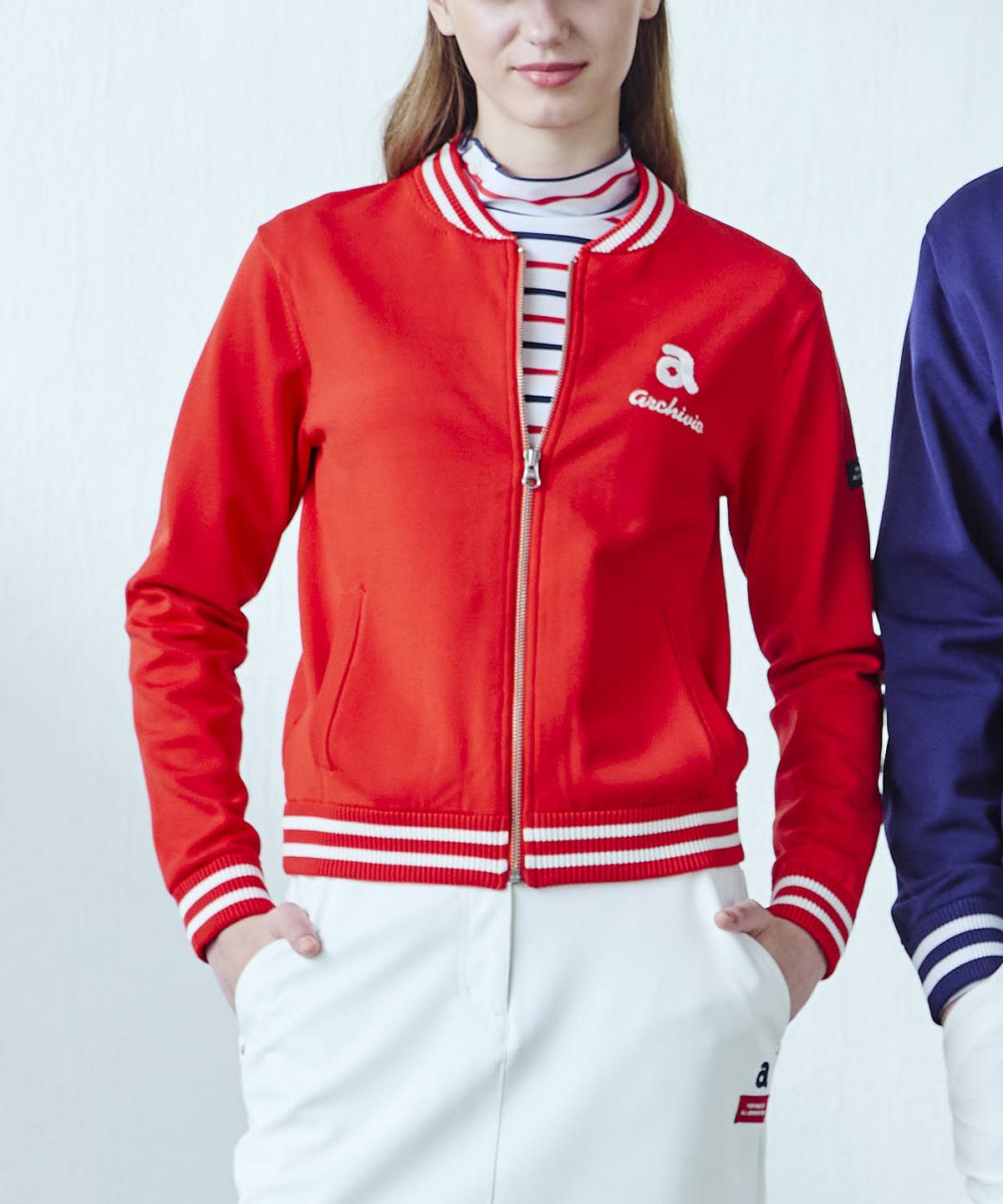 マリン釦ボーダープルオーバー|アルチビオ - ゴルフウェアや婦人服通販