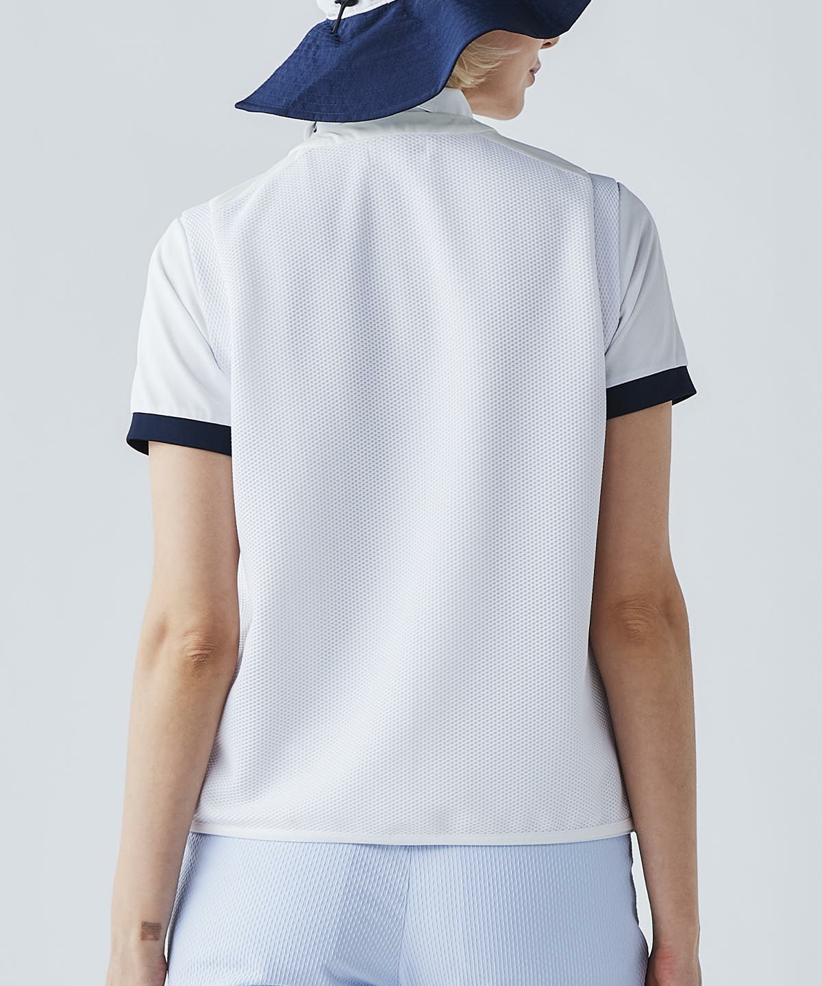 トリコットメッシュ速乾ジップベスト|ピッコーネクラブ - ゴルフウェア