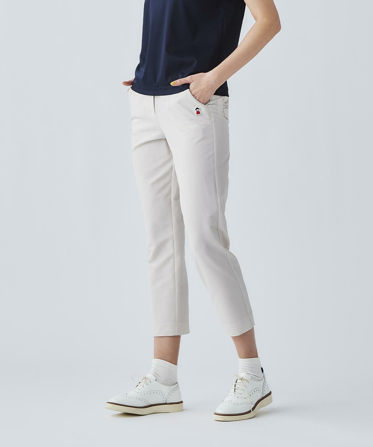 速乾サッカー地バック刺繍パンツ|ピッコーネクラブ - ゴルフウェアや