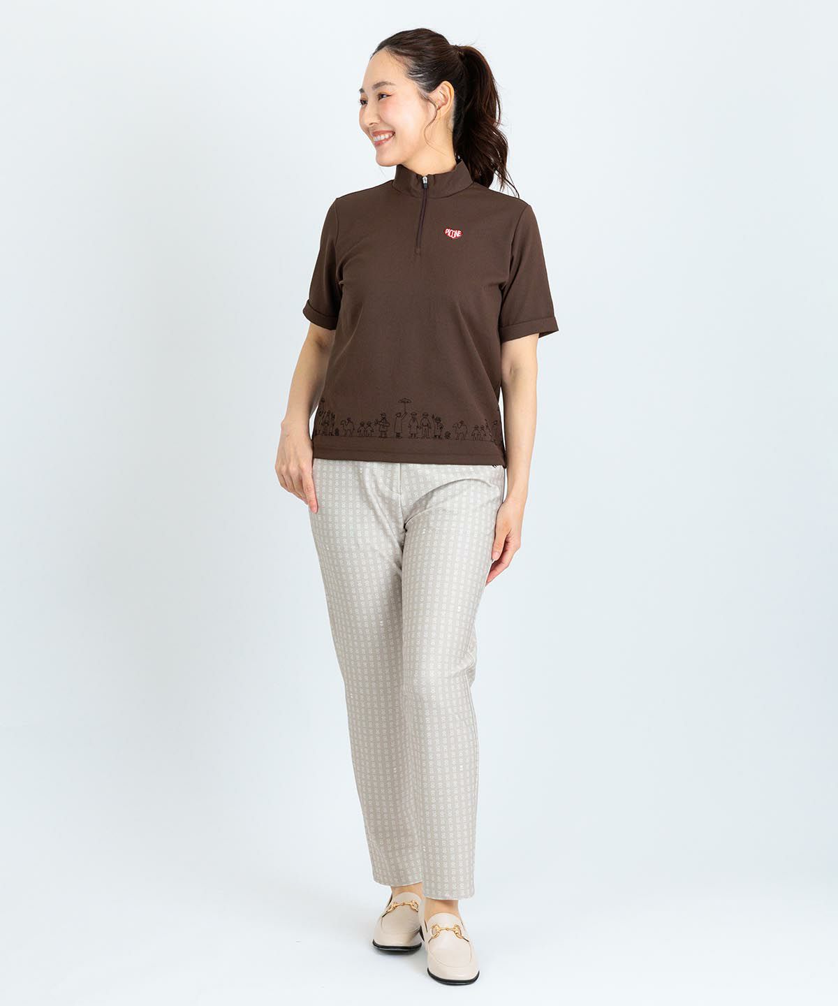 総柄プリントUV冷感パンツ|ピッコーネクラブ - ゴルフウェアや婦人服通販