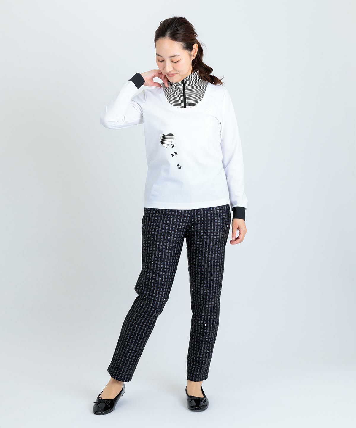 総柄プリントUV冷感パンツ|ピッコーネクラブ - ゴルフウェアや婦人服通販