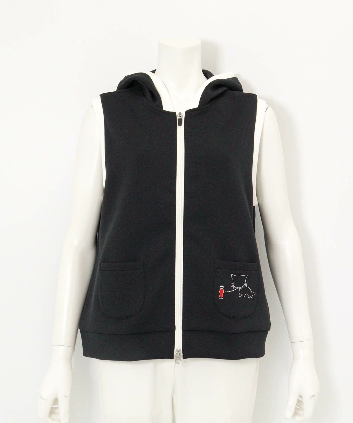フード付UVダンボールベスト（ブラック）