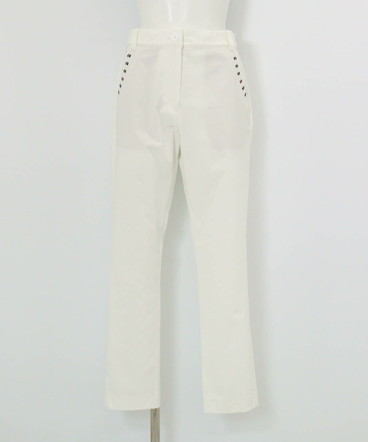 UV冷感スパンライクチノパンツ（ホワイト）