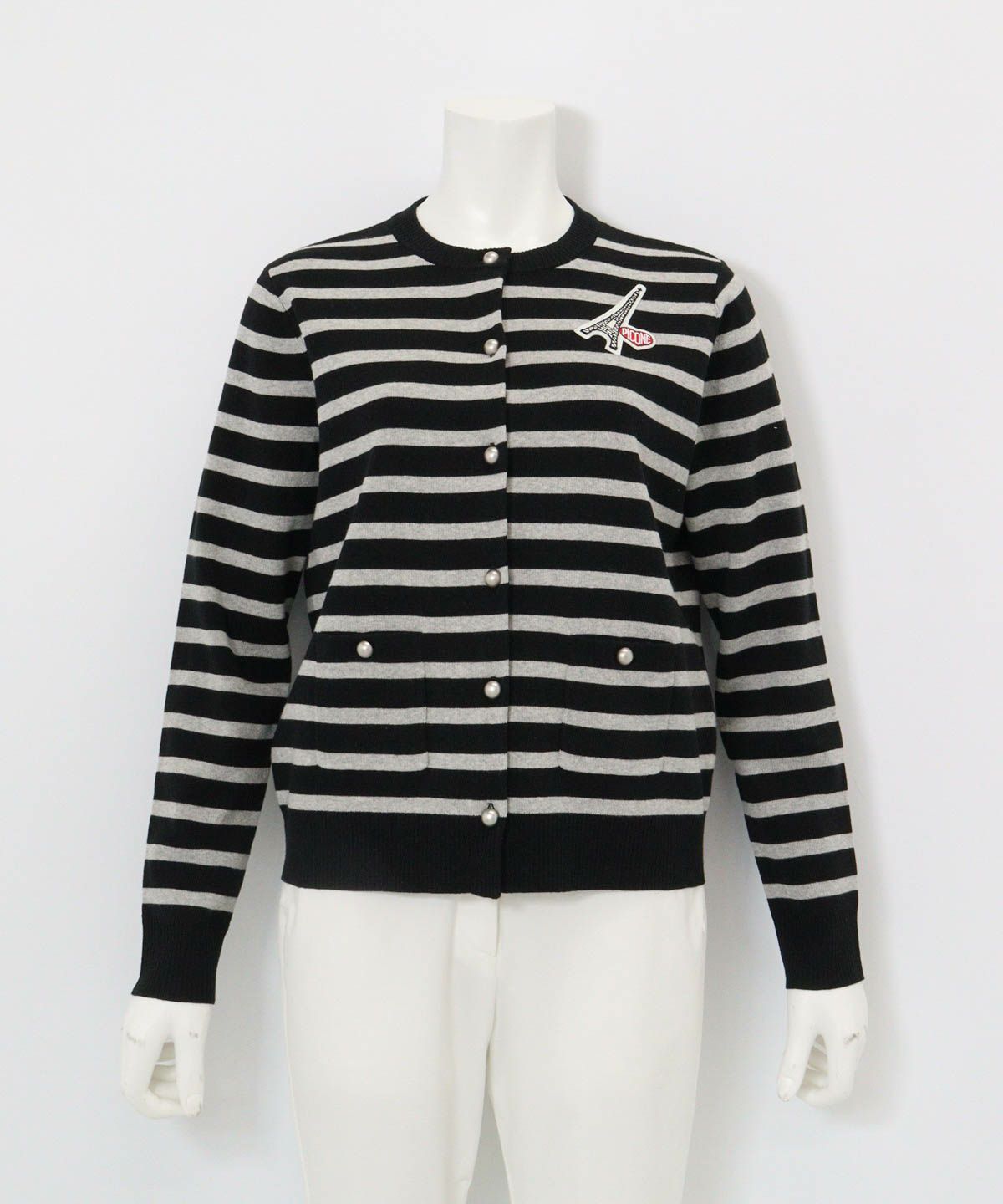 コットン混ボーダーニットカーディガン|ピッコーネクラブ - ゴルフ