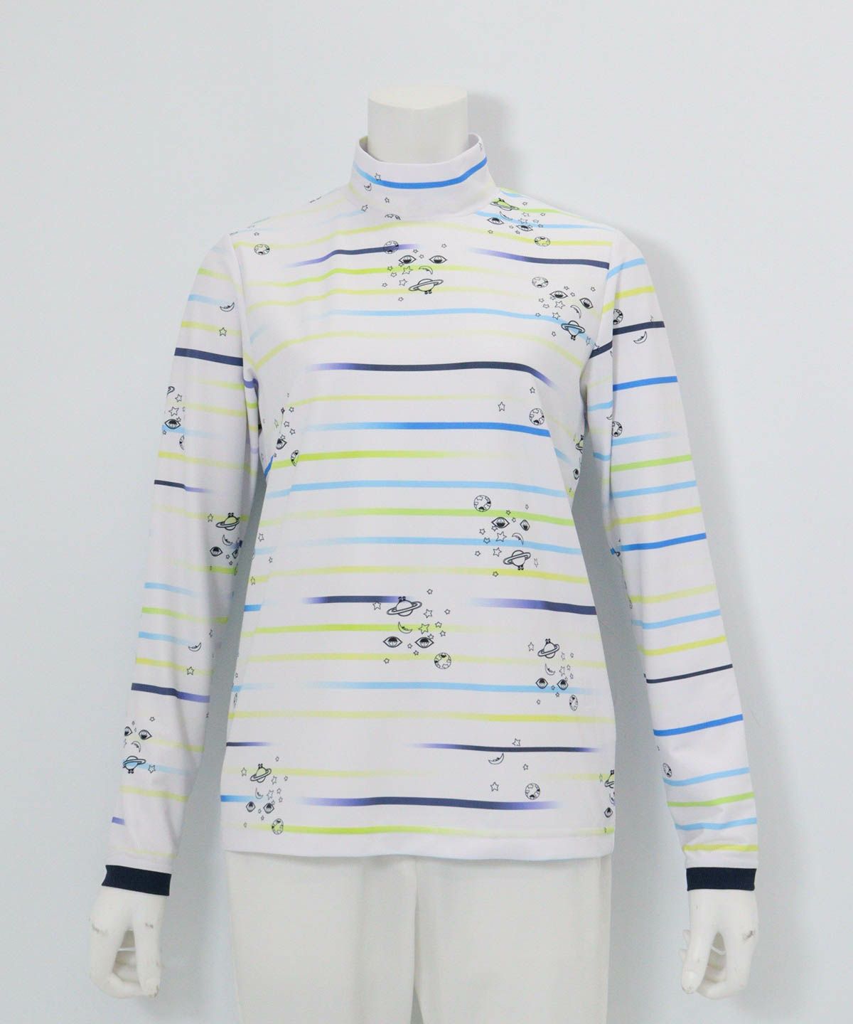 マルチボーダー総柄プルオーバー|ピッコーネクラブ - ゴルフウェアや