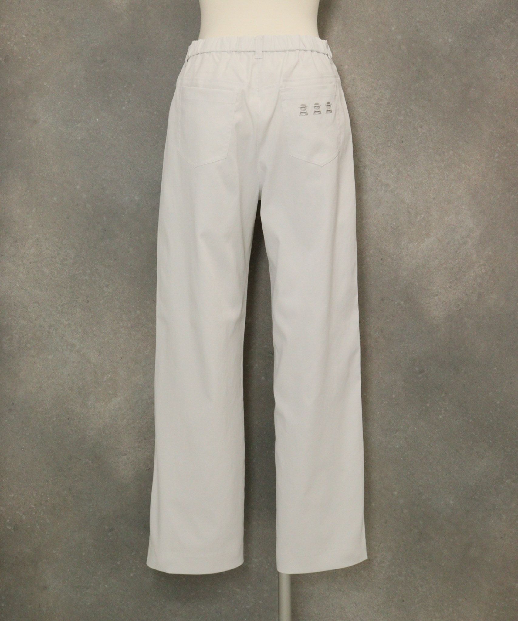 UV冷感ストレートチノパンツ後（ライトグレー））