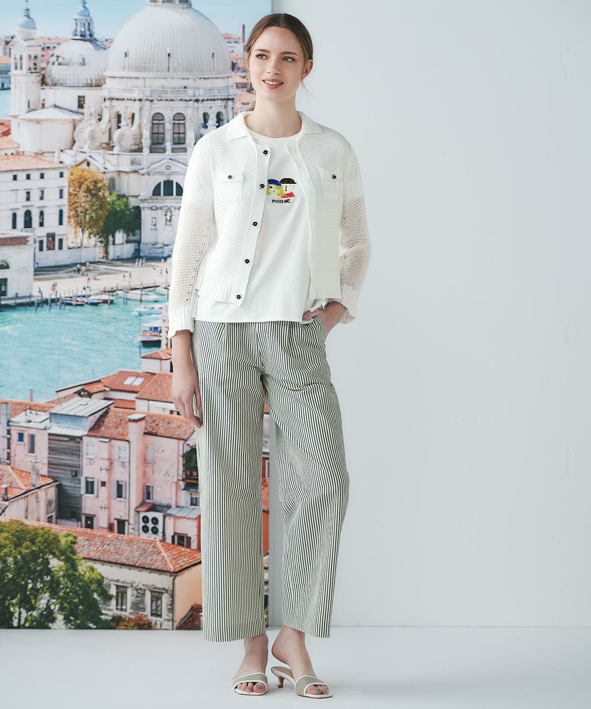 ビーズ刺繍UV冷感プルオーバー|スタジオピッコーネ - ゴルフウェアや